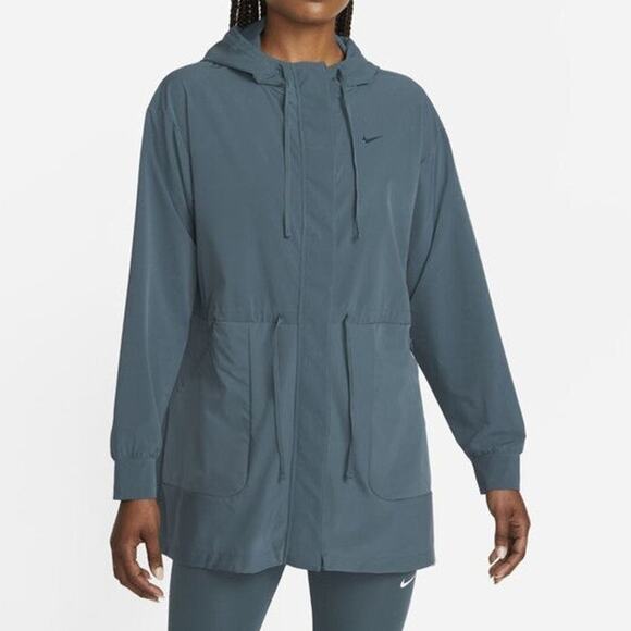 Nike Drifit Bliss Luxe Womens Anorak Jacket - S (4-6) - Ash Green - Picture 1 of 6